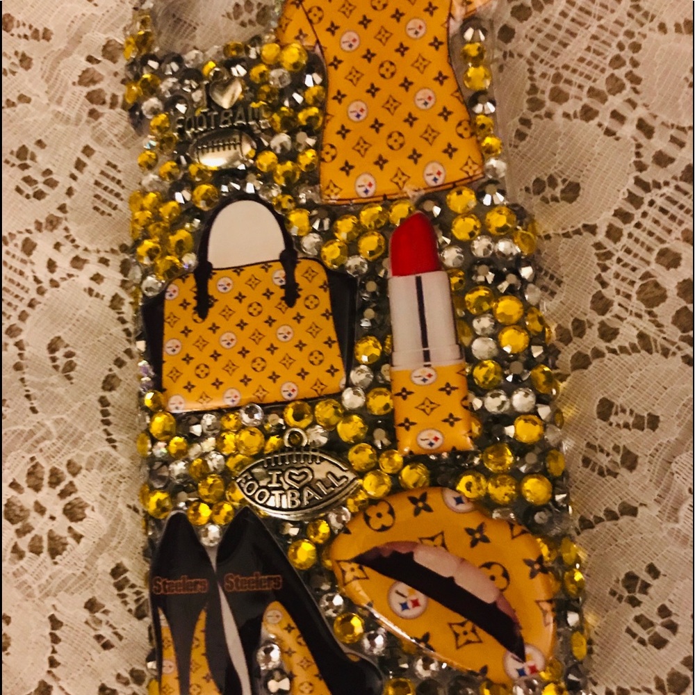 Steelers bling phone case.